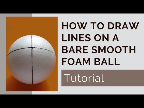 How to Draw Lines on a Bare Smooth Foam Ball