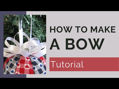 How to Make a Bow for Your Handmade Christmas Ornaments