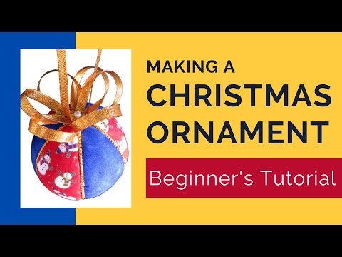 Learn to Make an Easy No Sew Christmas Ornament - Beginner's Kimekomi Tutorial