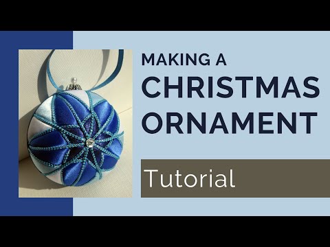 Blue Star No Sew Fabric Christmas Ornament Tutorial