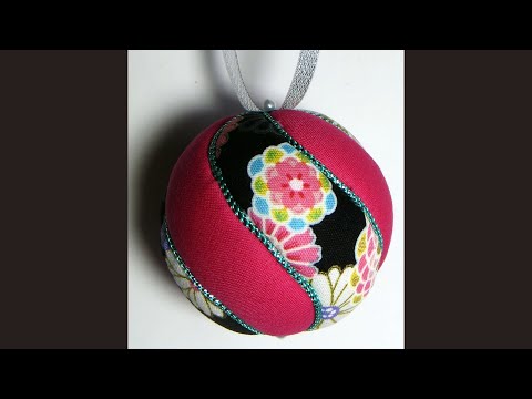 How to Make a Swirl Kimekomi (Tucked Fabric) Ornament Tutorial