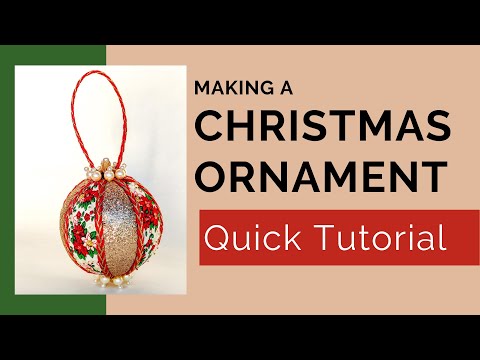 Making a Christmas Ornament, Quick Tutorial