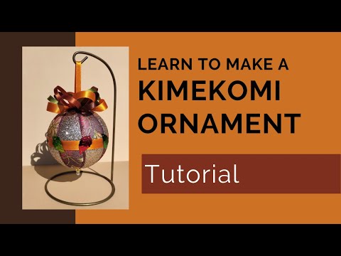 Learn to Make a Kimekomi (tucked fabric) No Sew Ornament