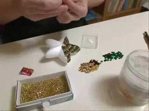 Making a Sequined Christmas Star Ornament