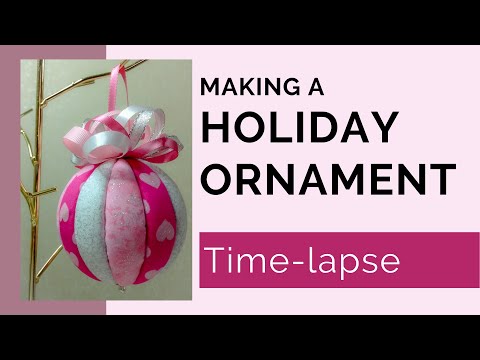 Making a Tucked Fabric Holiday Ornament