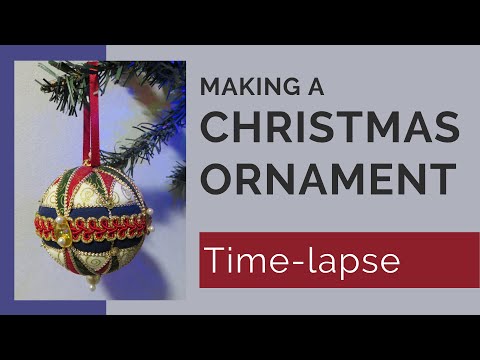 Making a Kimekomi (tucked fabric) Christmas Ornament, Compass Rose Variation